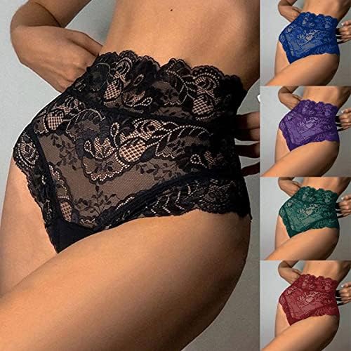 Seksi gaćice za žene nestašno za seks crochet thong cvjetni čipka V-nazad Criss Cross Prozračna ženska donje