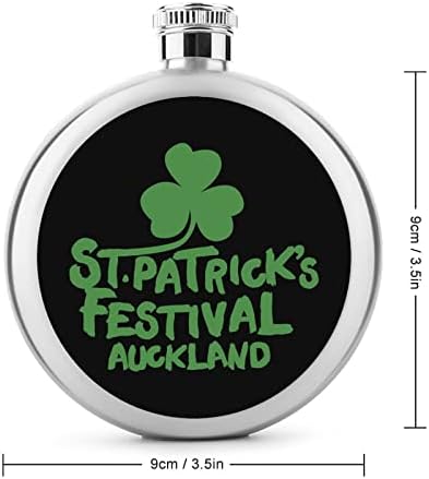 Dan Svetog Patrika Auckland tikvica za piće sa poklopcem 5 Oz Whisky Steel Hip tikvice prenosiva