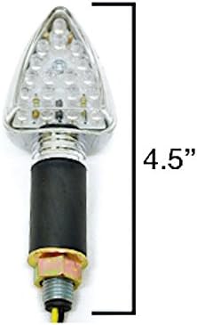 Krator Mini prilagođena LED lampica pokazivača pravca lampa kompatibilna sa Vespa LX GTS GTV 250