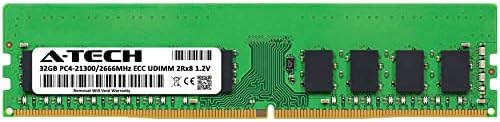 A-Tech 32GB memorijska ramba za Supermicro X11SCA-F - DDR4 2666MHz PC4-21300 ECC Neplaćeni UDimm 2RX8 1.2V - Jedinstveni server