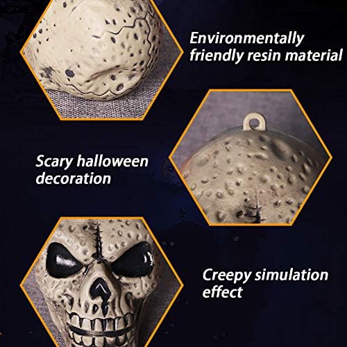 Mozx Halloween Skelet, ornament lobanja Halloween, zastrašujuća lubanja Halloween ukras za Noć vještica, festival
