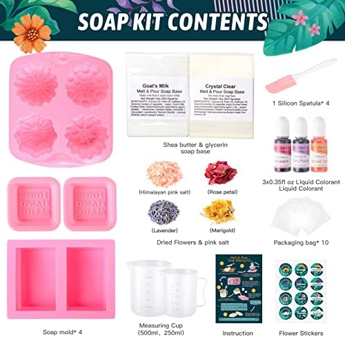 Ručno rađeni komplet za izradu sapuna potrošni materijal, DIY melt & komplet za izradu sapuna