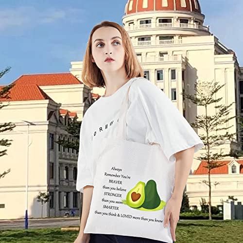 LEVLO Funny avokado kozmetička torba za šminkanje avokado ljubavnik inspirisan poklon avokado hrabriji