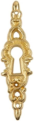 Mesingani ukrasni poklopac ključaka | 2-7 / 16 x 5/8 | Poklopac za ključene za ključane ploče za vrata za ormare, ladice za komore, stol | Antikni, moderan hardver nameštaja | K11-C756B