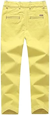 BASADINA pantalone za dječake uniformne škole Chino pantalone opremljene podesivim strukom za djecu od