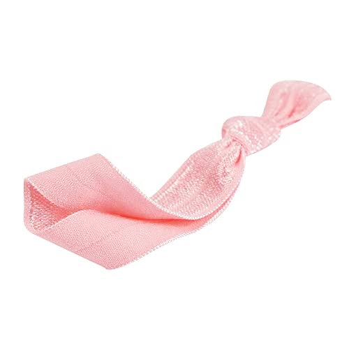 MEEDEE 100 paket svijetlo roze elastične vezice za kosu za žene bez nabora meke elastične trake